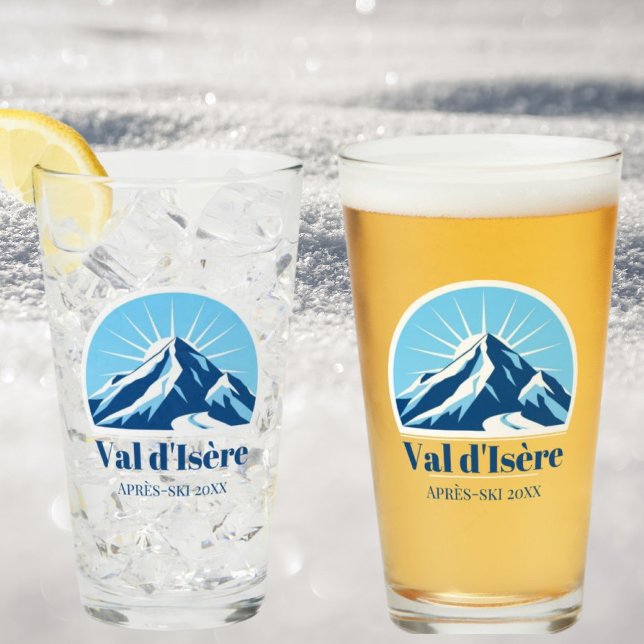 Val d'Isère Frankreich Savoie après-ski Bierglas Glas (Von Creator hochgeladen)