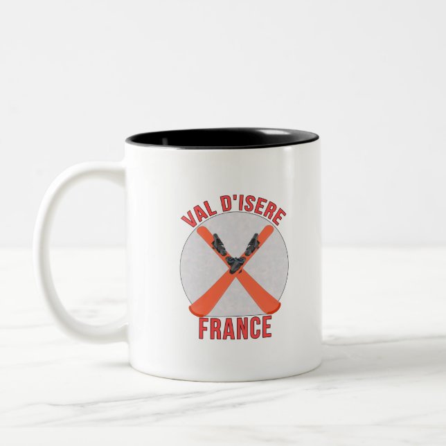 Val d'Isere, Frankreich Zweifarbige Tasse (Links)