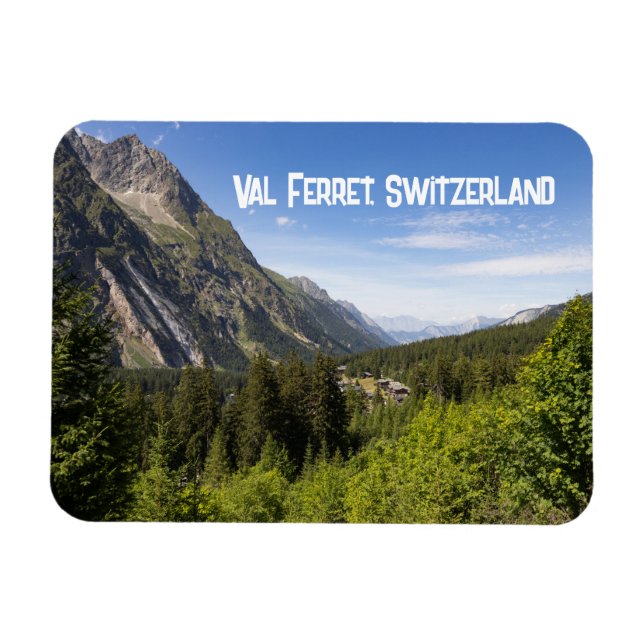 Val Ferret, Wallis, Schweiz Magnet (Horizontal)