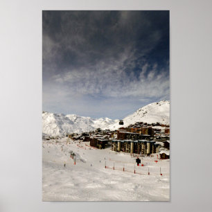 Val Thorens Drei Täler Frankreich Poster