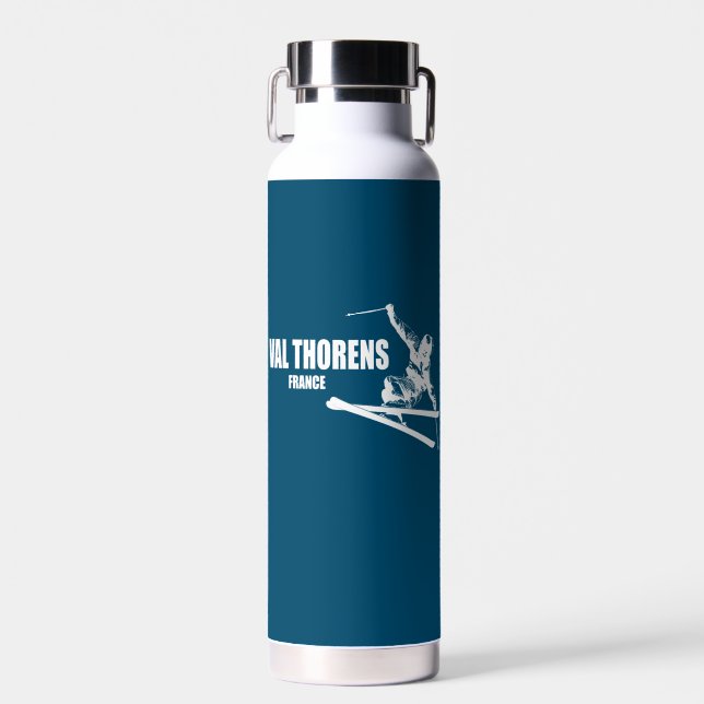 Val Thorens France Skier Trinkflasche (Vorne)