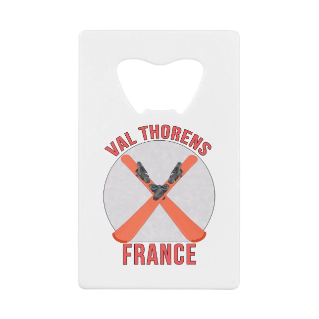 Val Thorens, Frankreich Geldbeutel Flaschenöffner (Vorderseite)