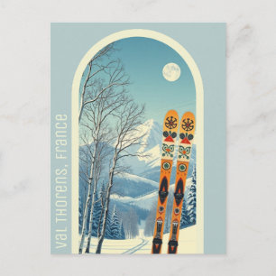 Val Thorens Frankreich Skiurlaub Postkarte