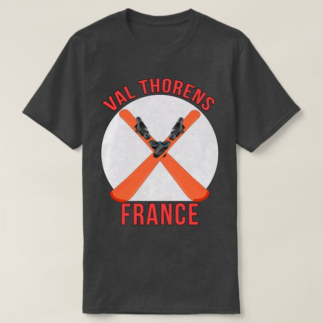 Val Thorens Frankreich T-Shirt (Design vorne)
