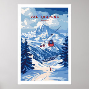 Val Thorens Ski Kunst Druck 1 Poster