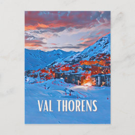 Val Thorens Skistation Postkarte