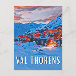 Val Thorens Skistation Postkarte
