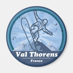 Val Thorens Skistation - Snowboard Magnet