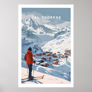 Val Thorens Wandkunst Druck 1 Poster