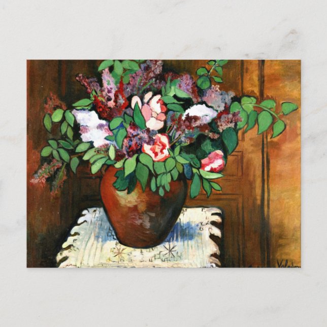 Valadon - Vase der Blume, 1921 Postkarte (Vorderseite)