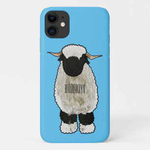 Valais Blacknose sheep cartoon illustration Case-Mate iPhone Hülle