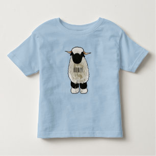 Valais Blacknose sheep cartoon illustration Kleinkind T-shirt