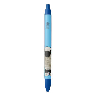 Valais Blacknose sheep cartoon illustration Kugelschreiber