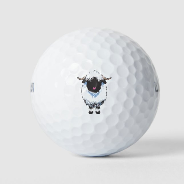 VALAIS BLACKNOSE SHEEP GOLFBALL (Vorderseite)