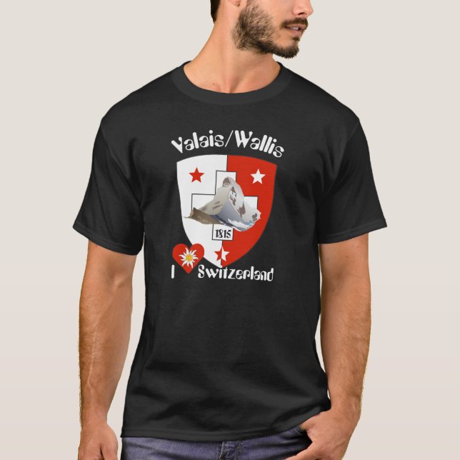 Valais / Wallis Schweiz-Suisse T-Shirt (Vorderseite)