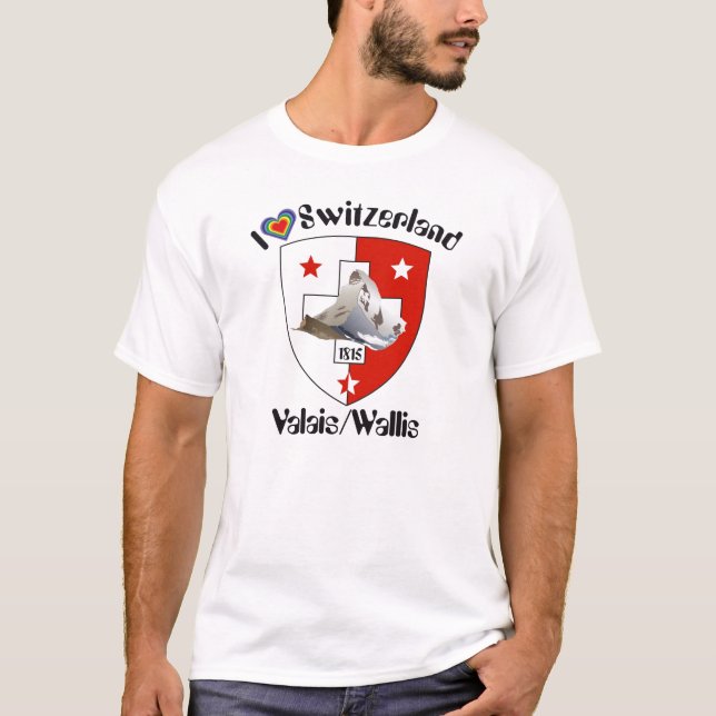 Valais / Wallis Schweiz-Suisse T-Shirt (Vorderseite)