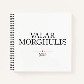 Valar Morghulis Notizbuch