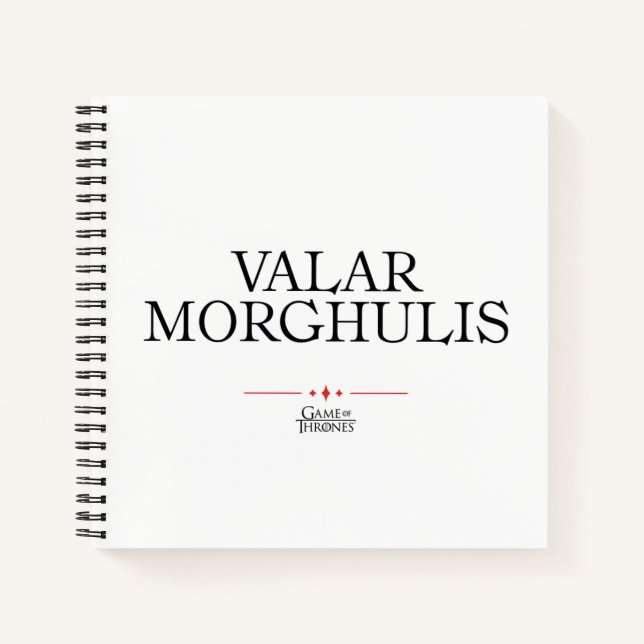 Valar Morghulis Notizbuch (Vorderseite)