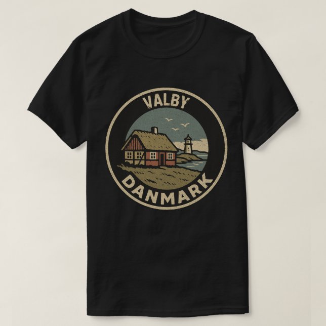 Valby, Dänemark T-Shirt (Design vorne)