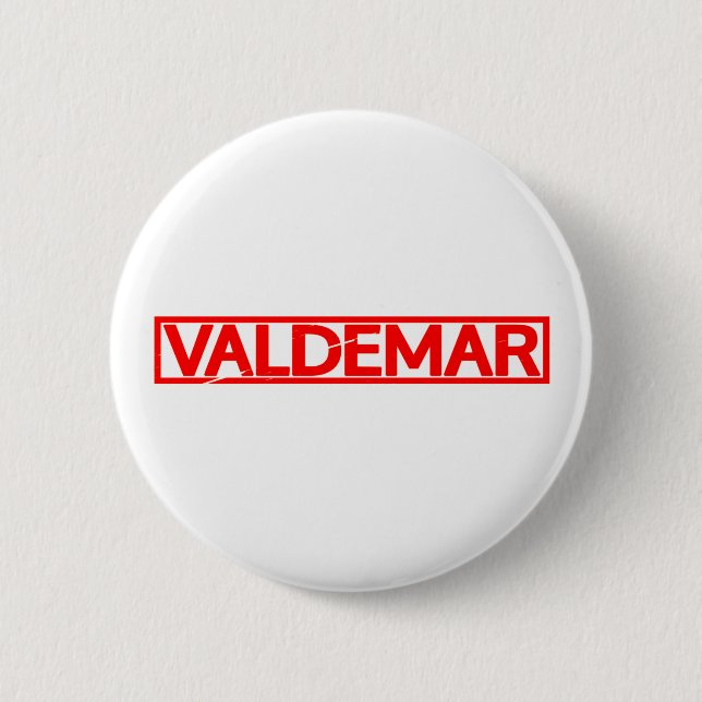 Valdemar Briefmarke Button (Vorderseite)