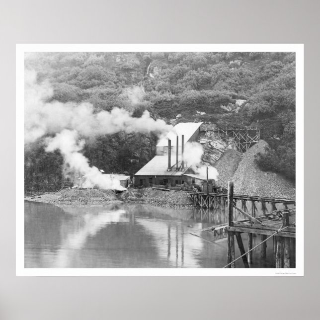 Valdez, Alaska-Goldbergbau 1916 Poster (Vorne)