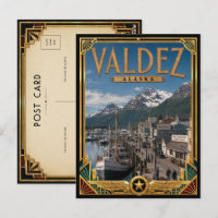 Valdez Alaska Vintage Art Deco Golden Age