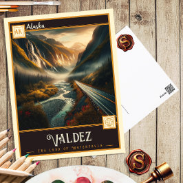Valdez, Alaska | Vintage Postkarte