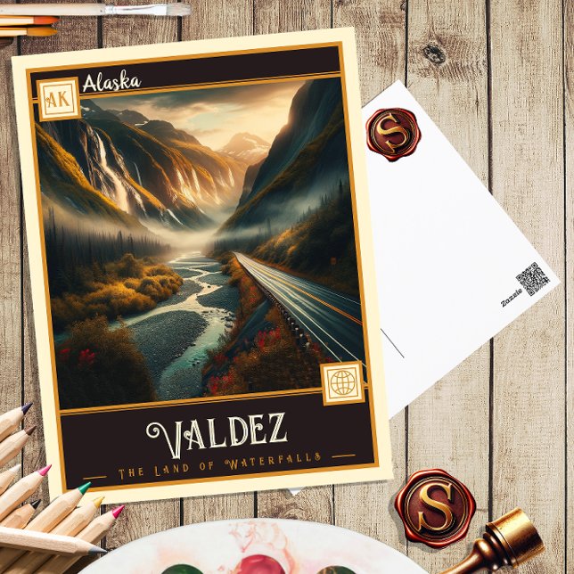 Valdez, Alaska | Vintage Postkarte (Von Creator hochgeladen)