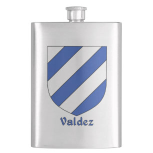 Valdez Heraldic Shield Flachmann