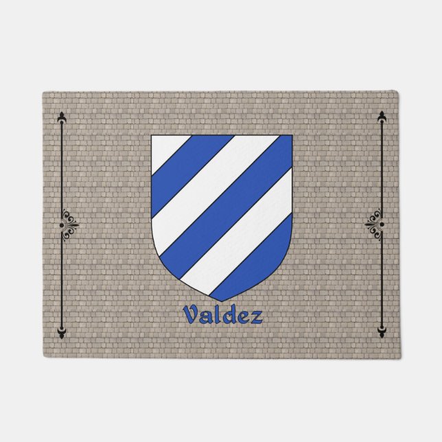 Valdez Historischer Schild auf Kobelstein Fußmatte (Vorderseite)