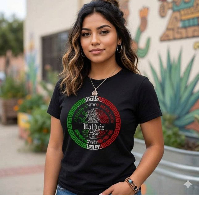Valdéz Nachname México Emblem Shirt (Valdéz Last Name T-shirt)