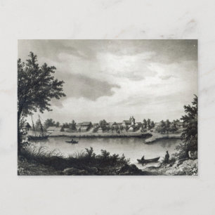 Valdivia, aus "Die Geschichte des Chilen" eingravi Postkarte