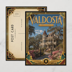Valdosta Georgia Vintage Art Deco Golden Age Postkarte