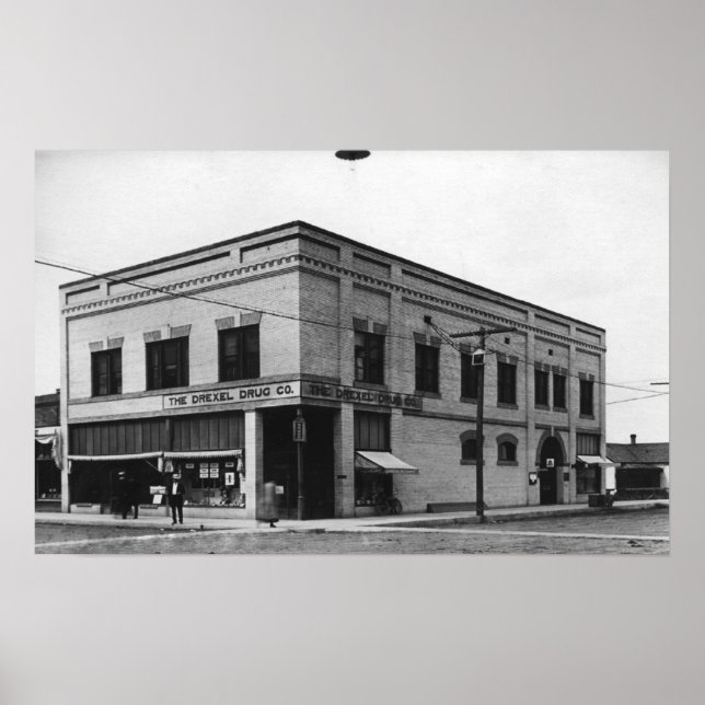 Vale, Oregon Town View von Nelson Block Fotograp Poster (Vorne)