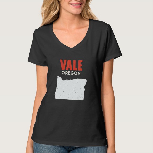 Vale Oregon USA State America Travel Oregonian T-Shirt (Vorderseite)