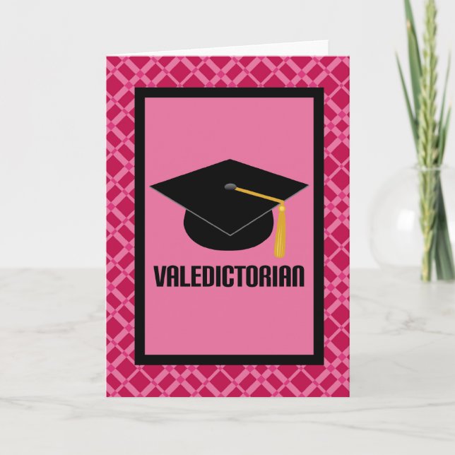 Valedictorian-Abschluss-Karten-Geschenk mit Karte (Vorderseite)