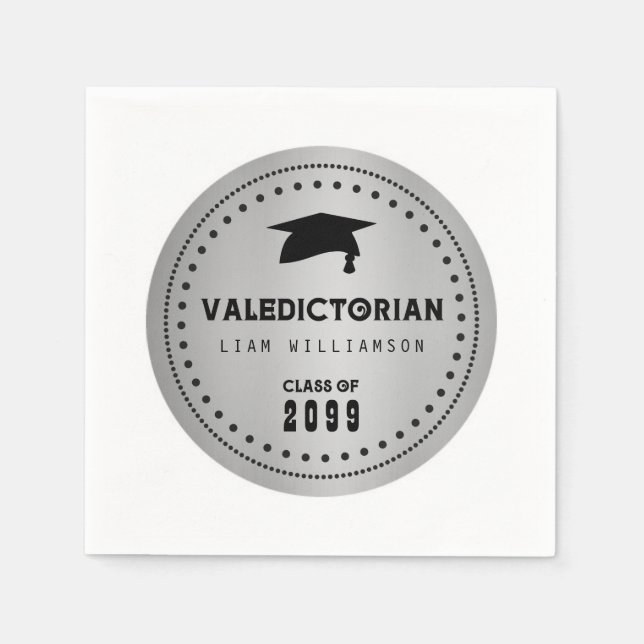 Valedictorianischer Abschluss Serviette (Vorderseite)