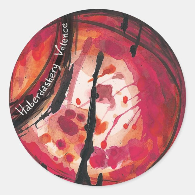 Valence-Aufkleber Runder Aufkleber (Vorderseite)