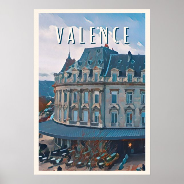 Valence Foto Vintage Poster (Vorne)
