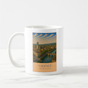 Valence, Frankreich – Vintage-Reisebecher Kaffeetasse