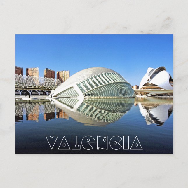 Valencia, City of Arts and Sciences Postkarte (Vorderseite)