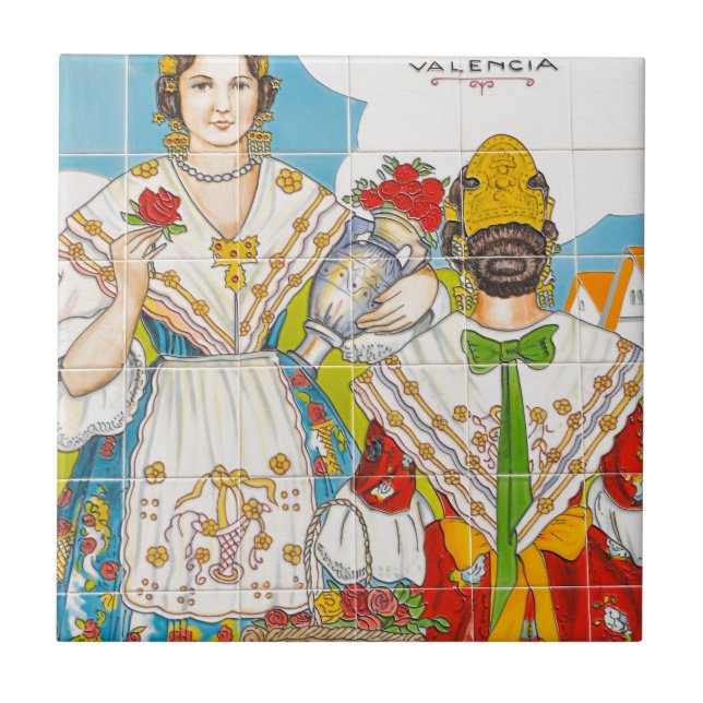 Valencia-Fliese Fliese (Vorderseite)
