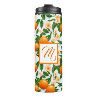 Valencia Orange und Blossom Personalisiert Thermosbecher