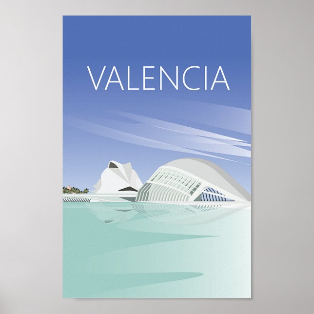 Valencia Reiseplakat Poster (Vorne)