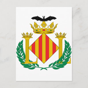 Valencia (Spain) Coat of Arms Postkarte