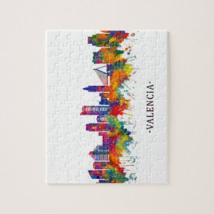 Valencia Spain Skyline Puzzle