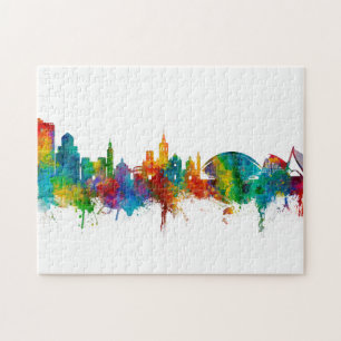Valencia Spain Skyline Puzzle