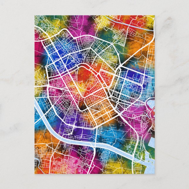 Valencia Spanien Karte (Vorderseite)