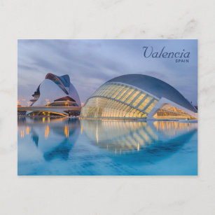Valencia Spanien Moderne Architektur Postkarte