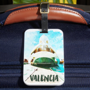 Valencia Spanien Palau de les Arts Reina Sofía Gepäckanhänger